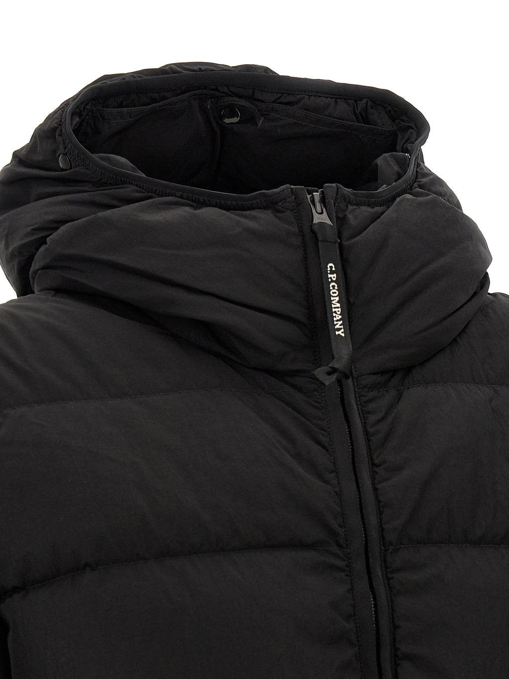 C.P. Company Black Polyamide Full-Length Jacket