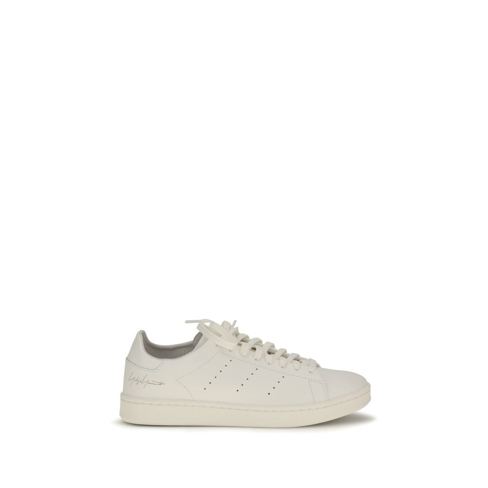 Y-3 White Calf Leather Bos Taurus Athletic Sneakers