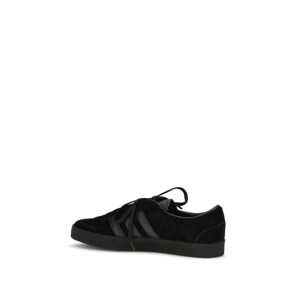 Y-3 Black Calf Leather Bos Taurus Athletic Sneakers