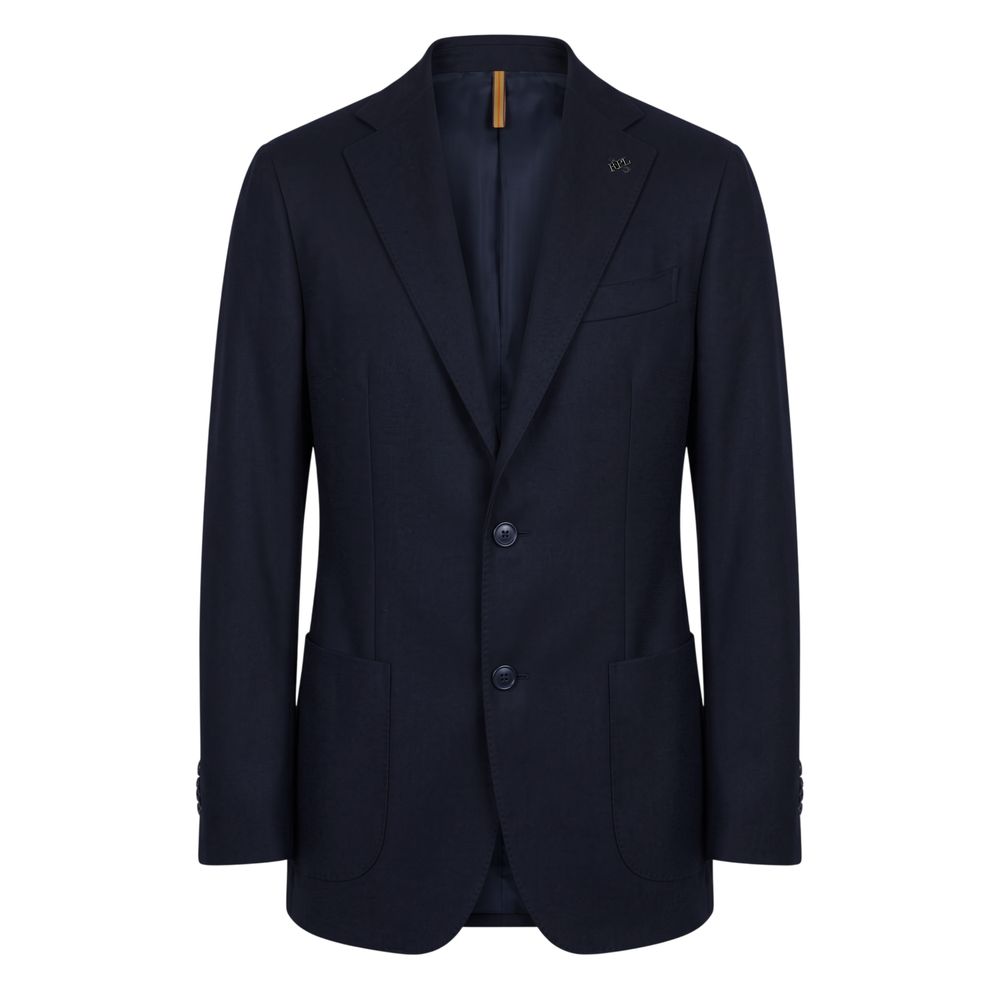 Roberto Pepe Luxury Blue Viscose Men Jacket