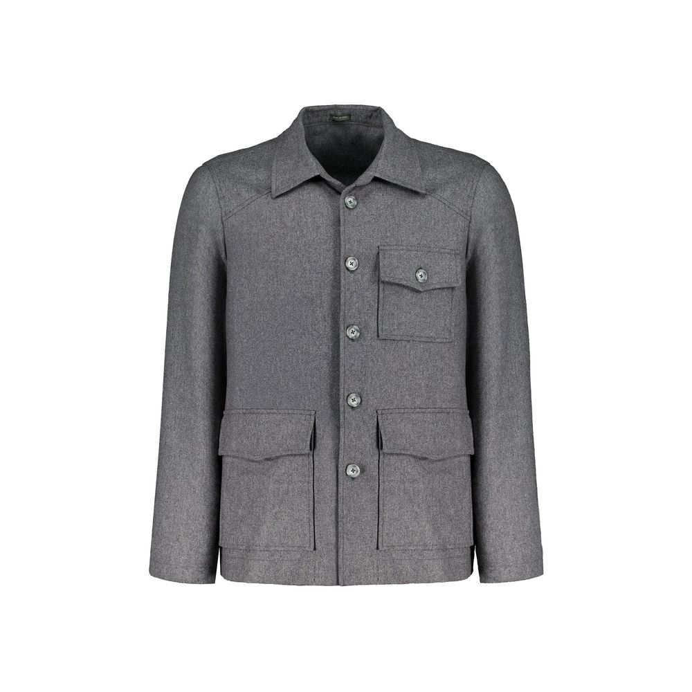 Autore Gray Cashmere Full-Length Jacket