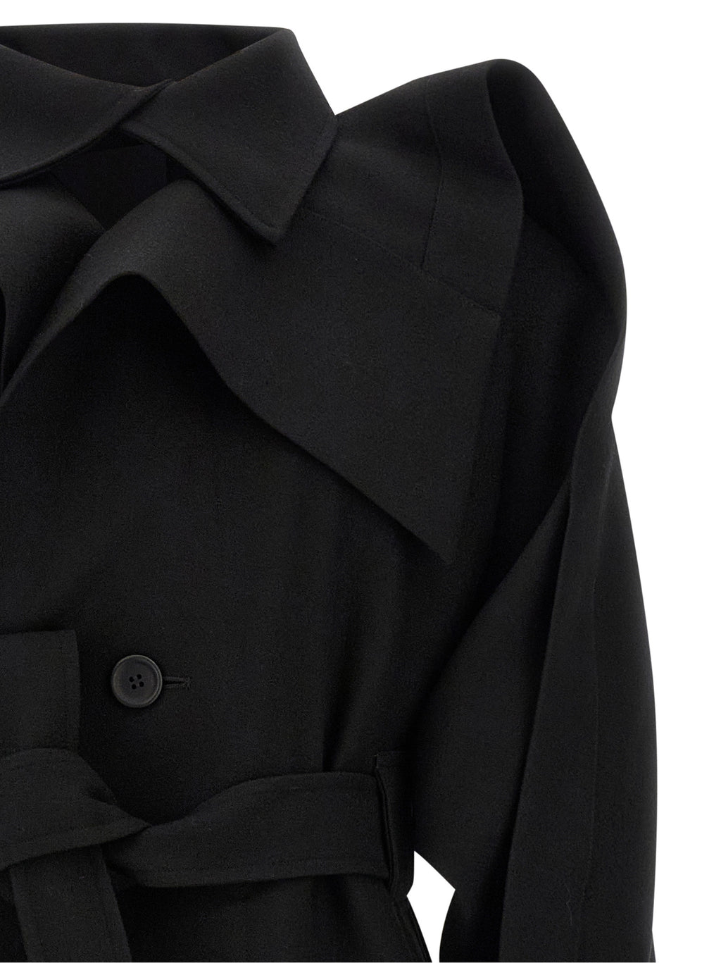 Issey Miyake Black Wool Coat