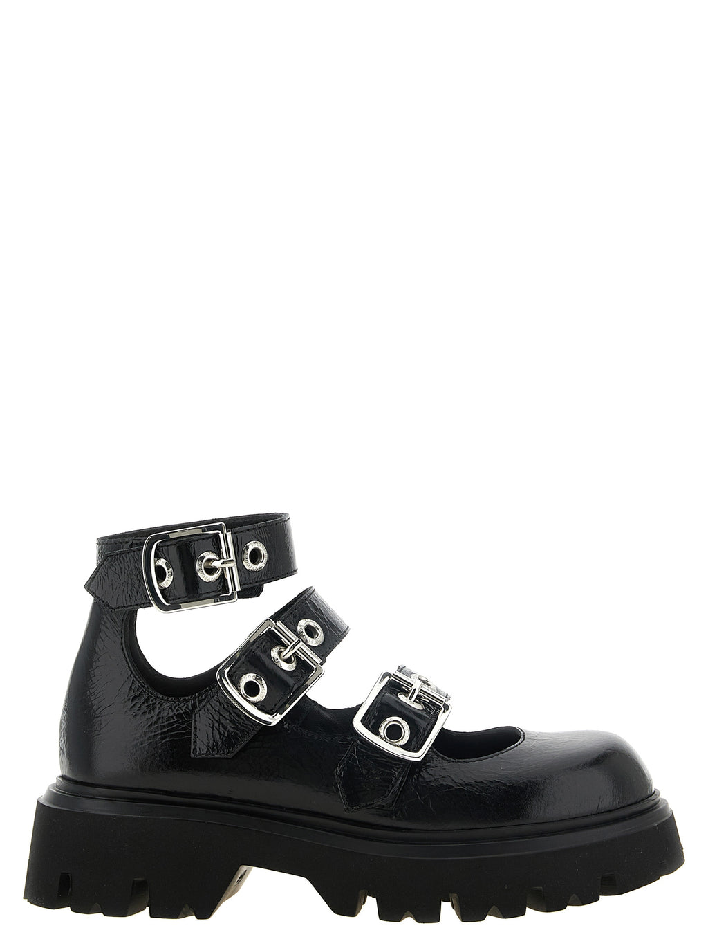 Vivienne Westwood Black Calfskin Ballet Flats