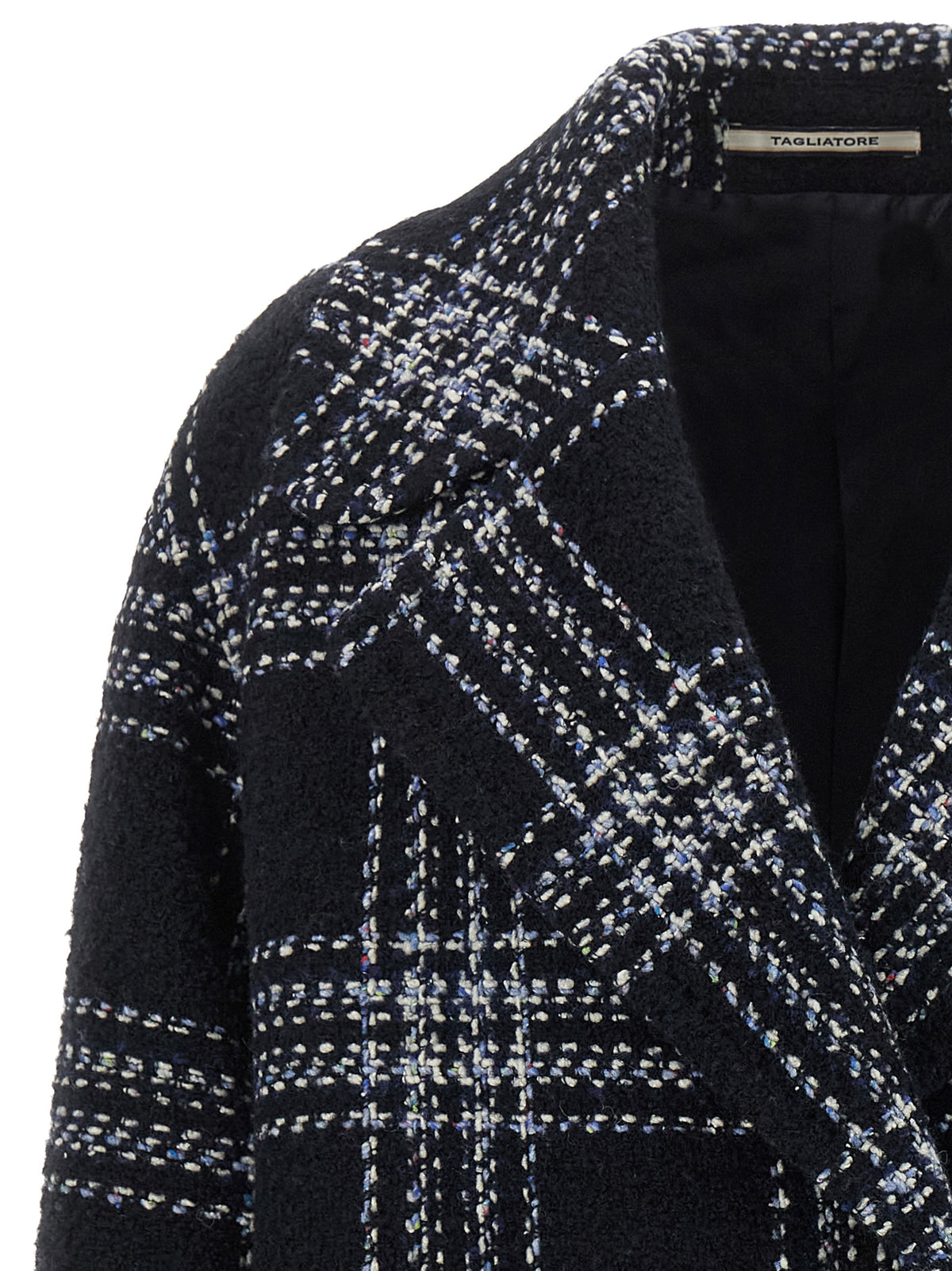 Tagliatore Blue Wool Coat