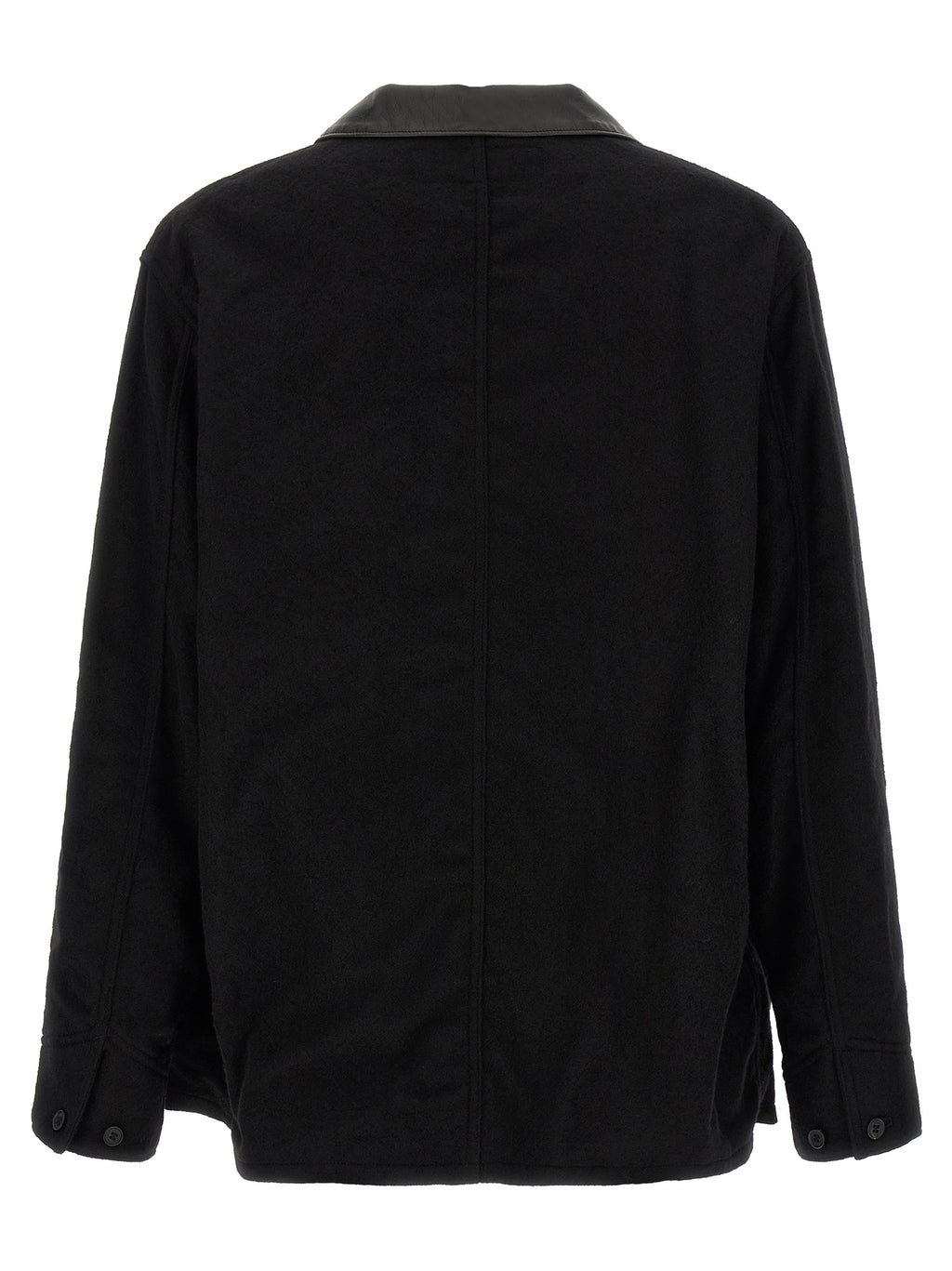 Comme Des Garçons Black Wool Full-Length Jacket