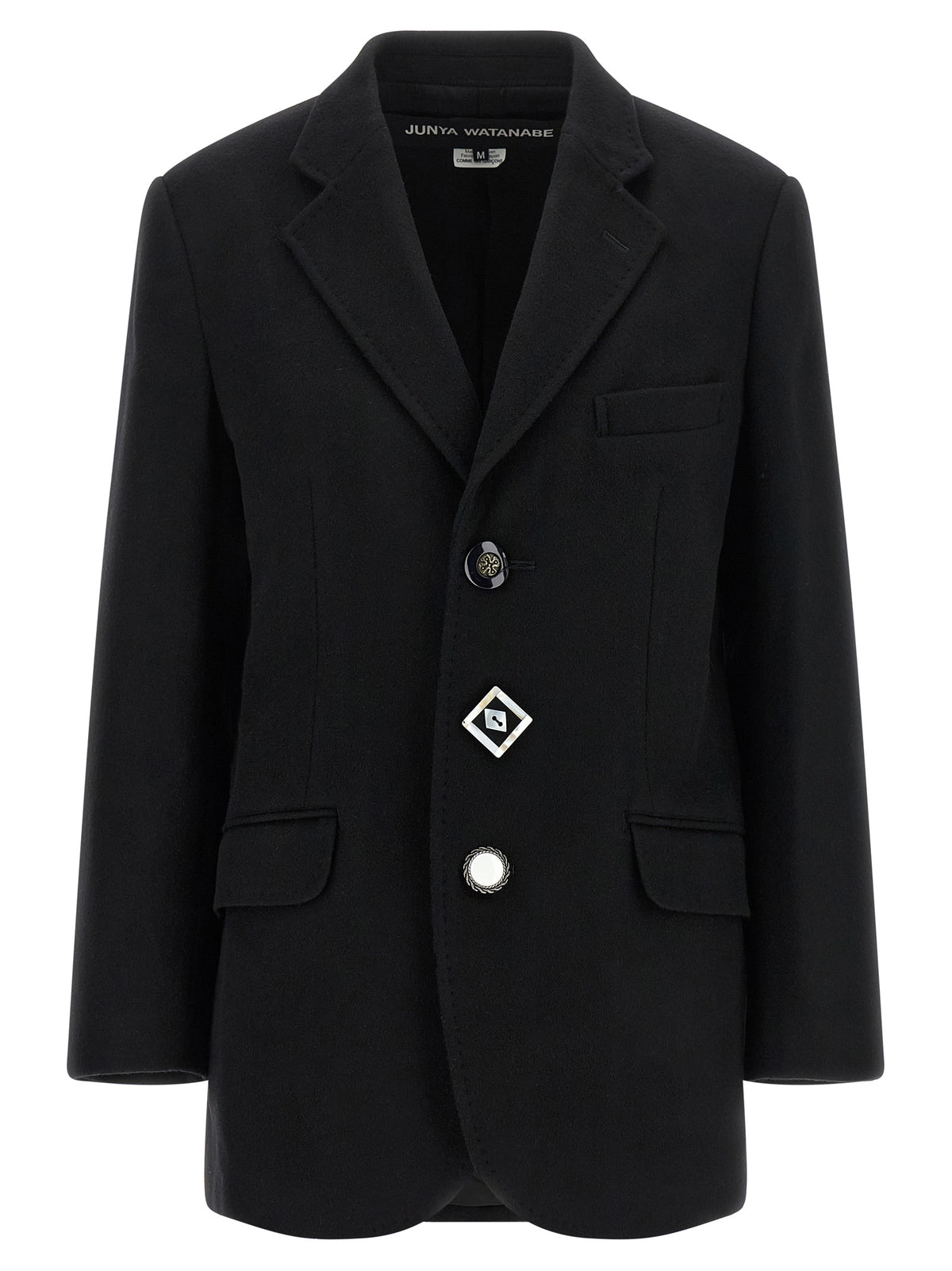 Junya Watanabe Black Wool Coat