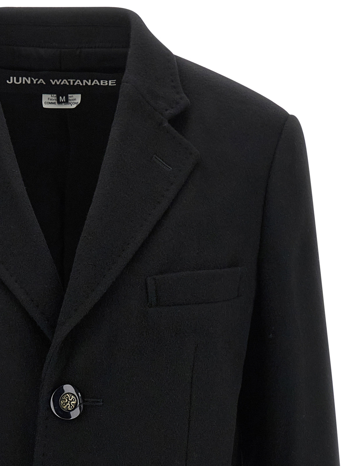 Junya Watanabe Black Wool Coat