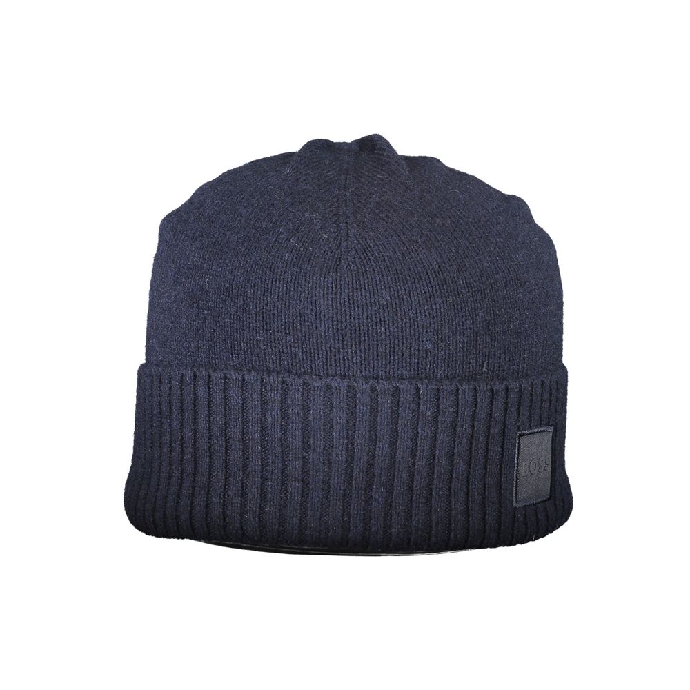 Hugo Boss Blue Wool Men's Cap