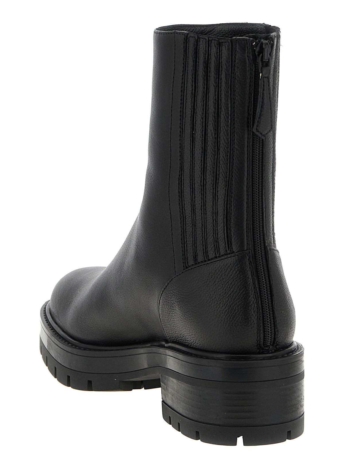 Aquazzura Black Calfskin Ankle Boots