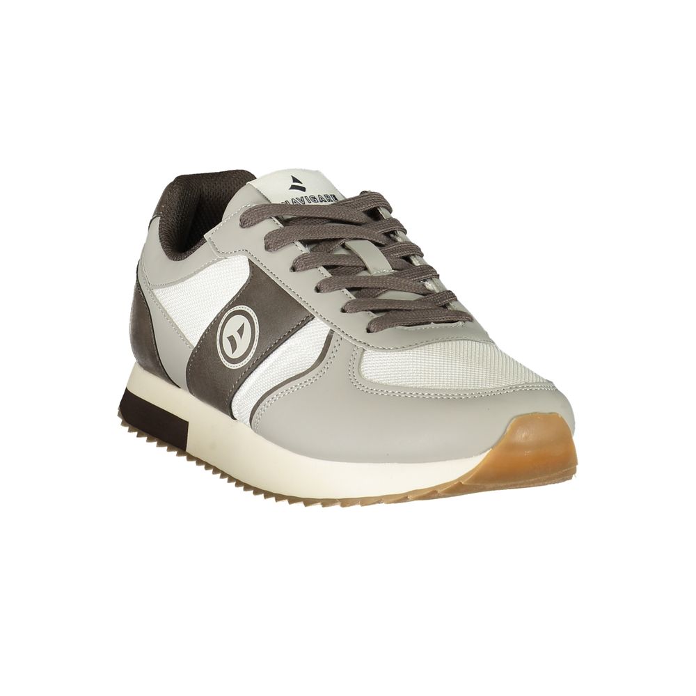 Navigare White Polyester Men's Sneaker