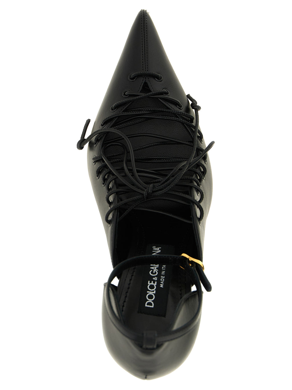 Dolce & Gabbana Black Calfskin High Heel Pumps