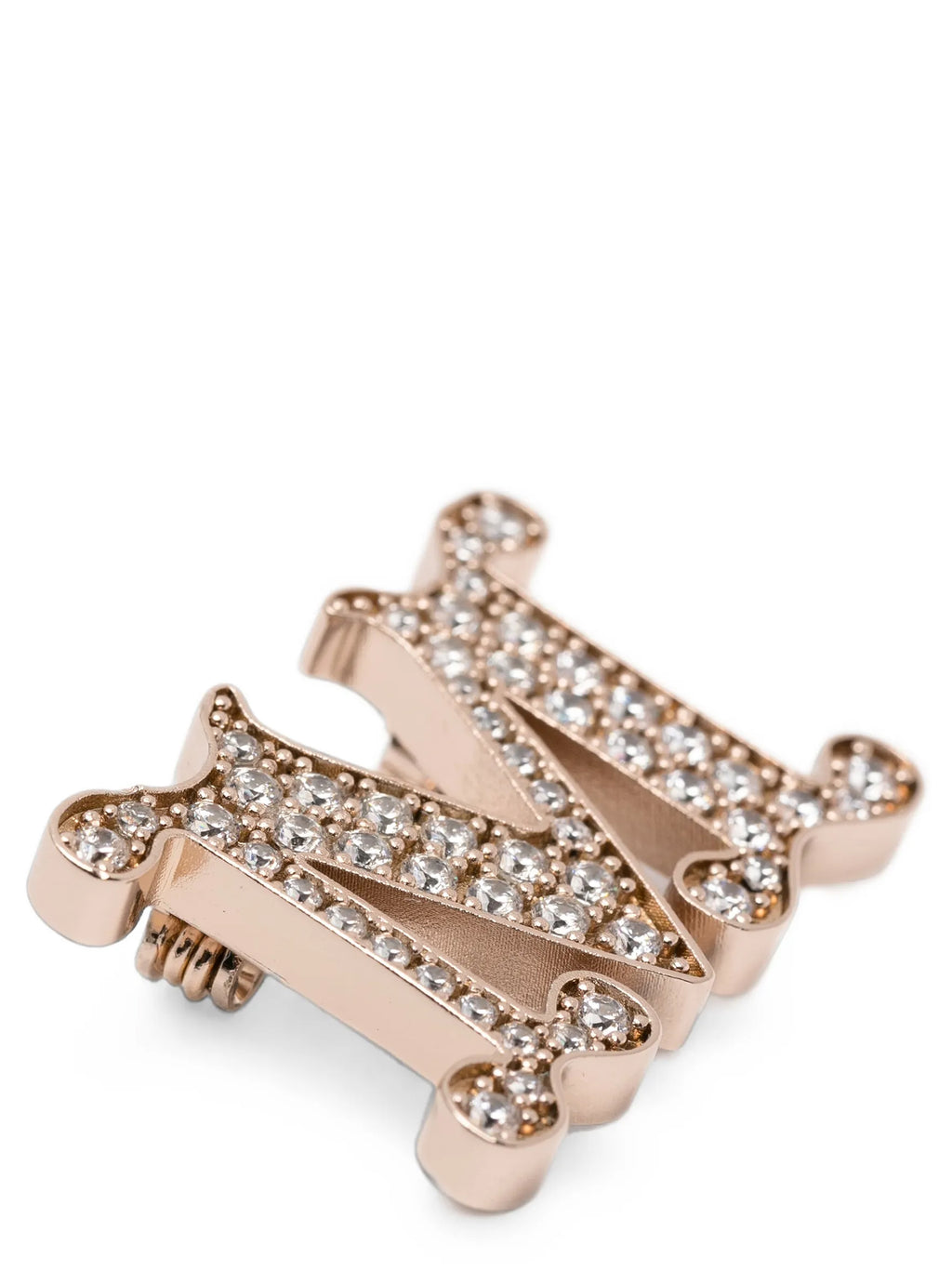 Max Mara Brosche aus goldfarbenem Metall