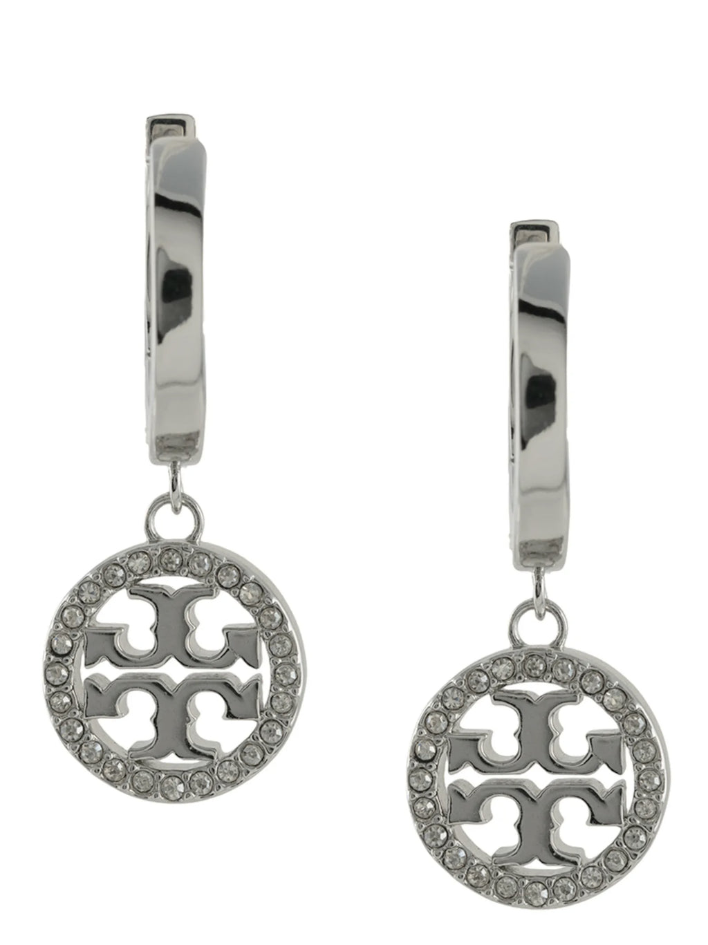 Tory Burch Silver Brass Earrings