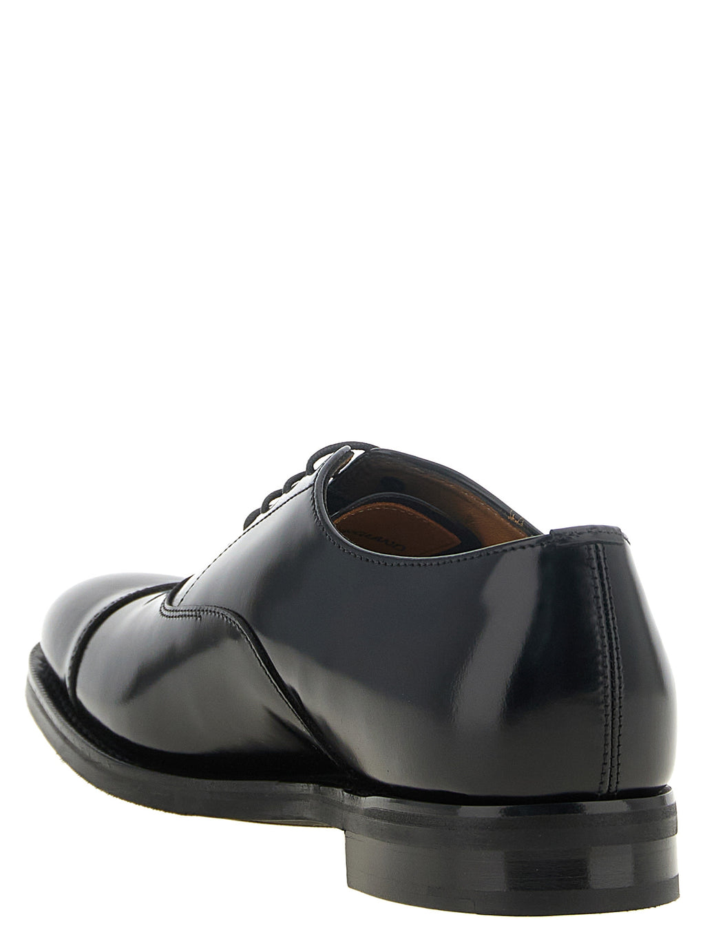 Church's Black Calfskin Oxfords And Derbies
