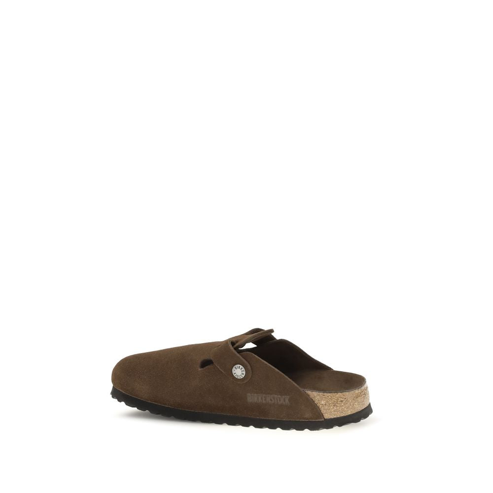 BIRKENSTOCK 1774 Brown Suede Leather Mules