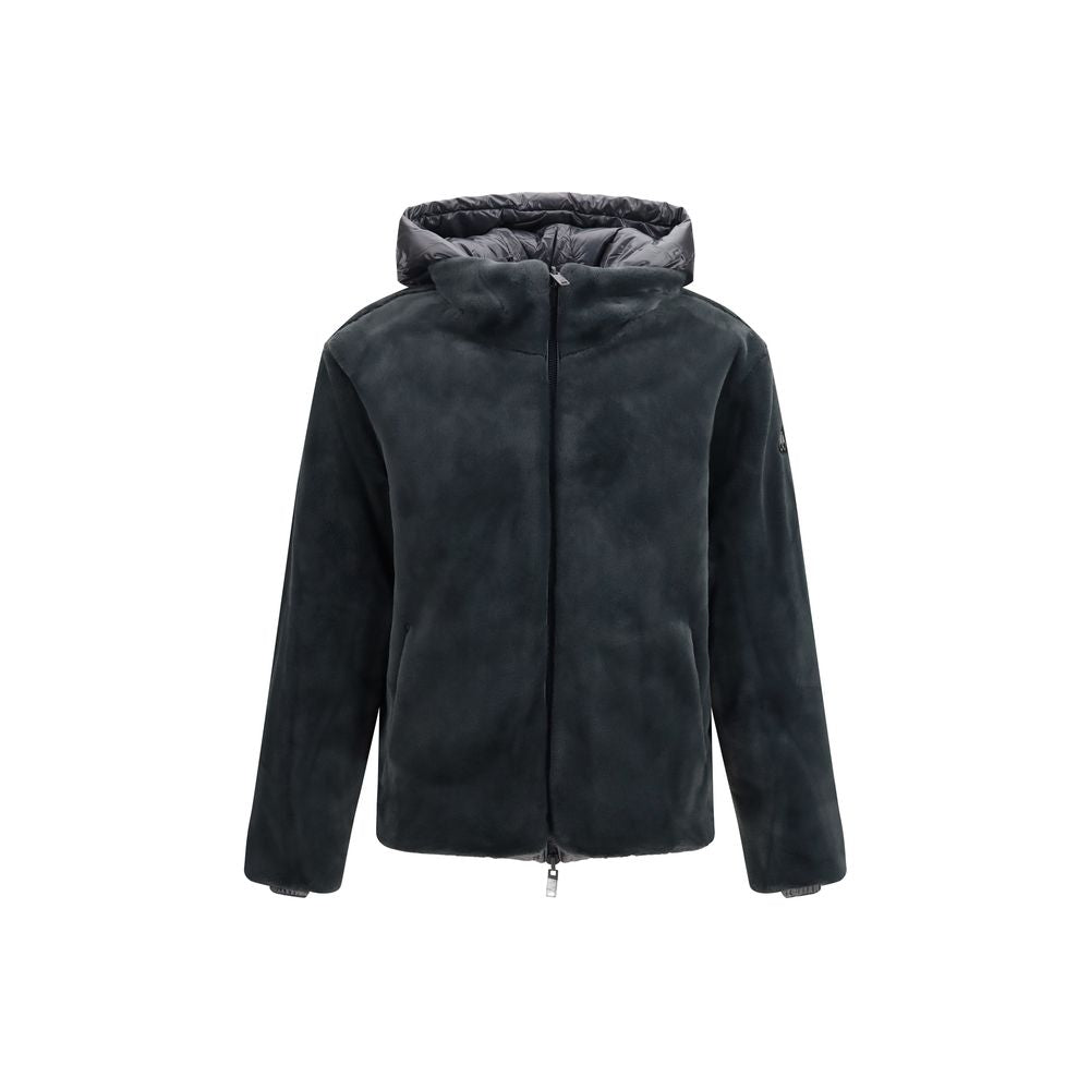 Moose Knuckles Gray Nylon Shell Jacket