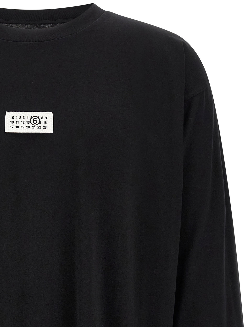 MM6 Maison Margiela Black Cotton T-Shirt