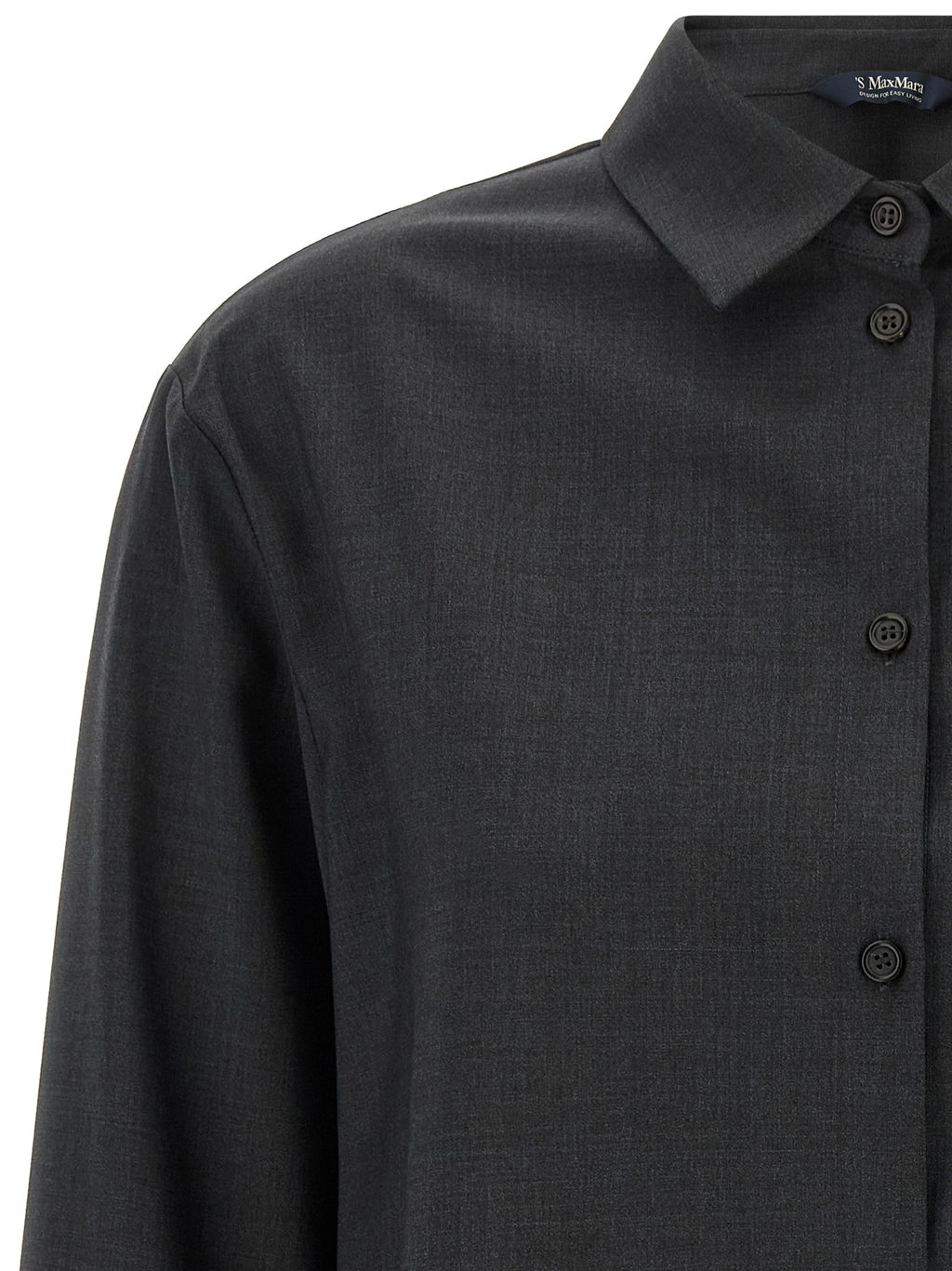 'S Max Mara Gray Wool Blouse