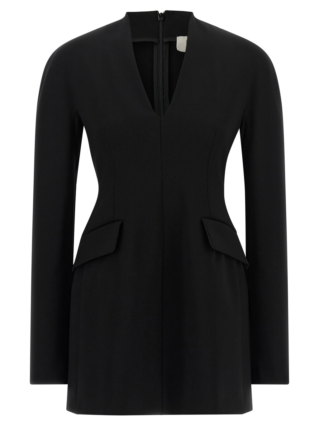Sportmax Black Viscose Short Dress