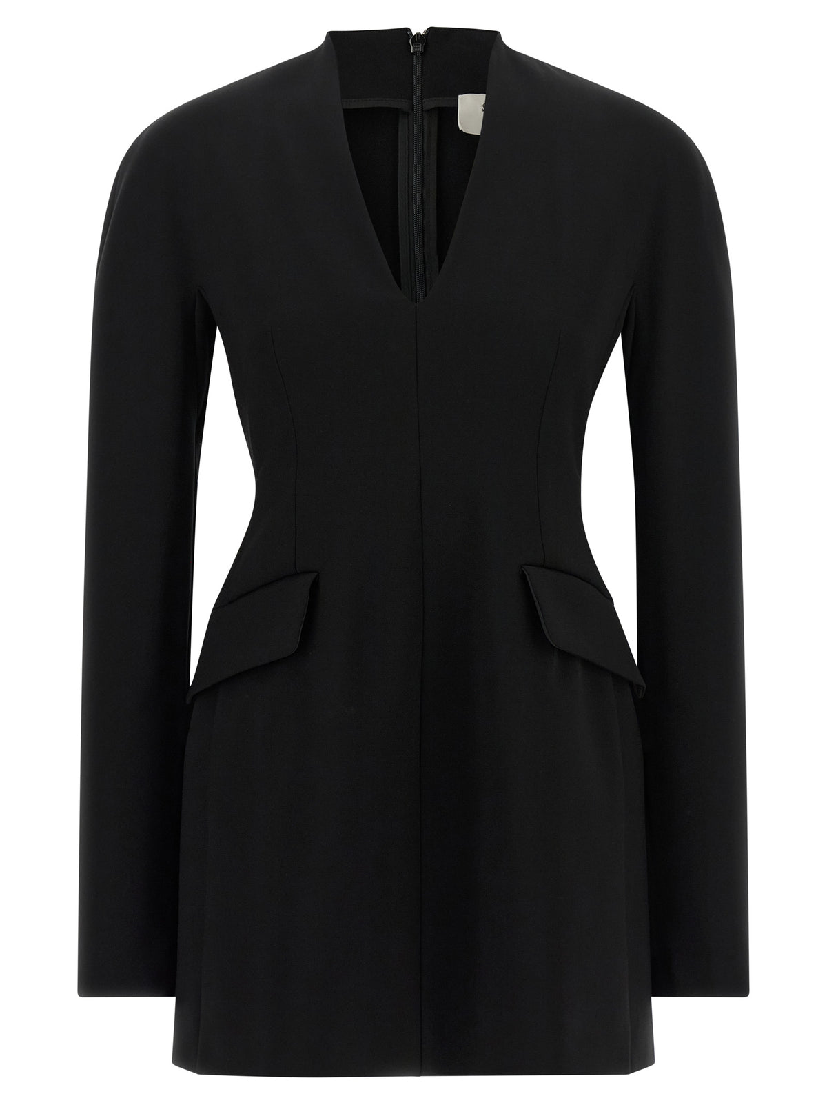 Sportmax Black Viscose Short Dress