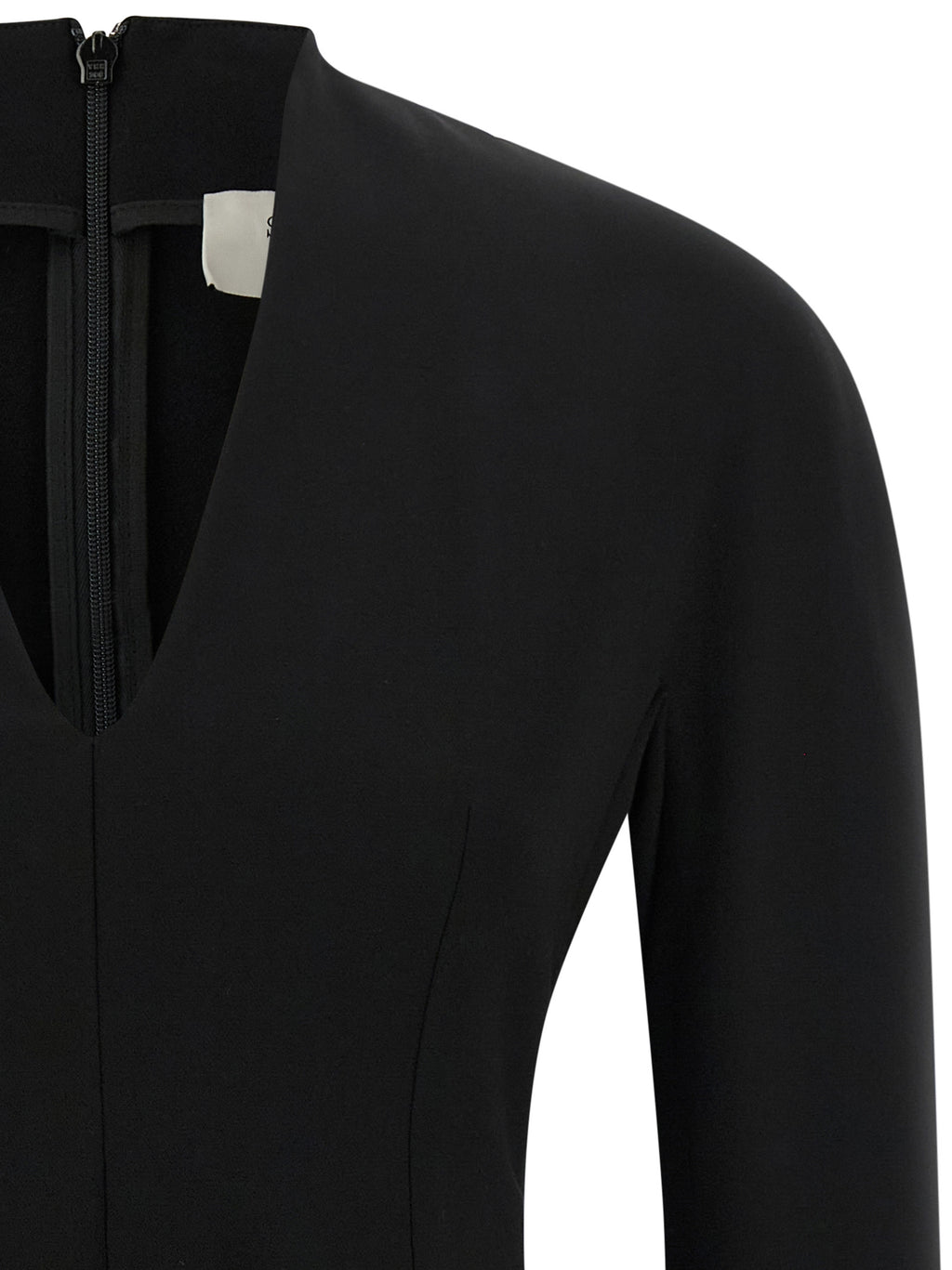 Sportmax Black Viscose Short Dress