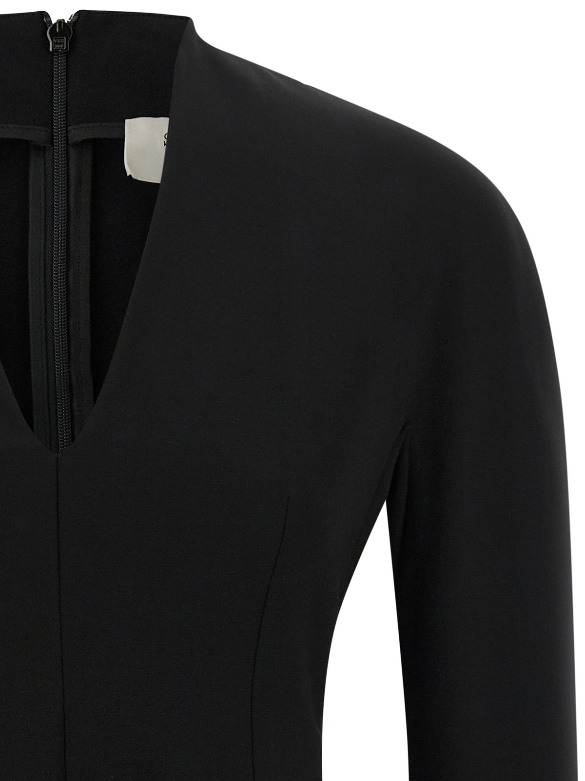 Sportmax Black Viscose Short Dress
