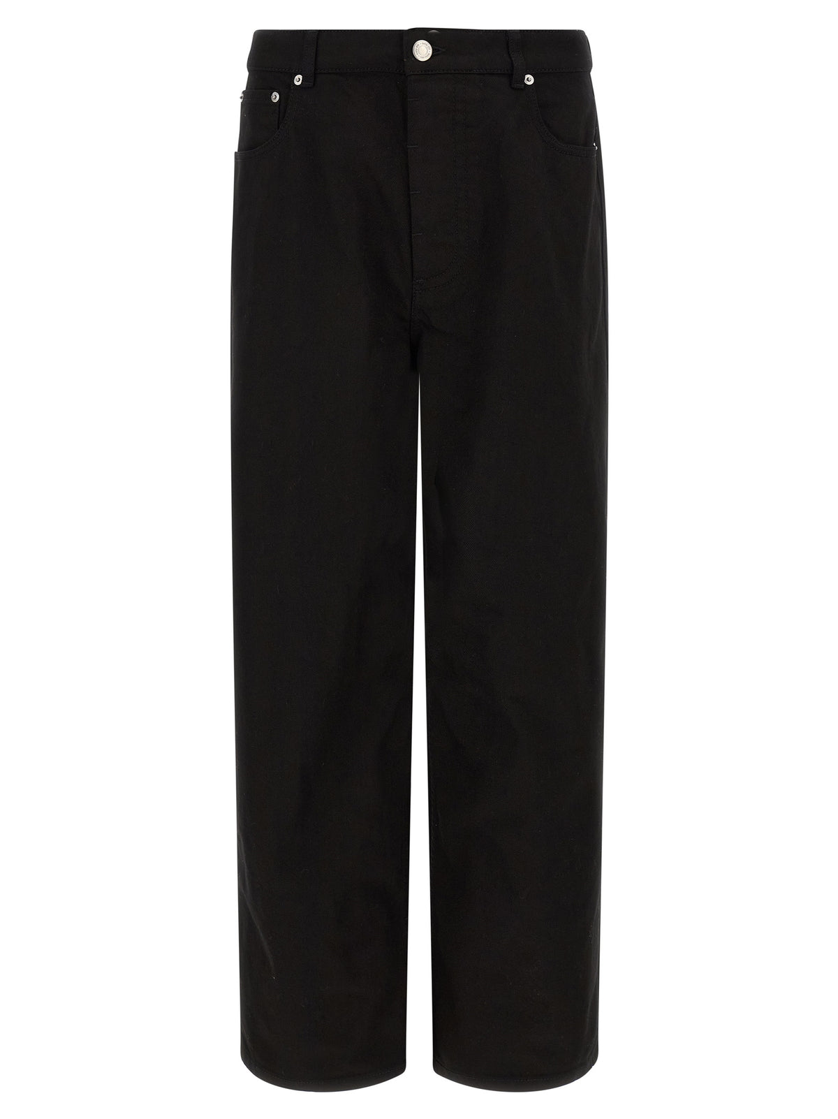 Ami Paris Black Cotton Relaxed Fit Jeans