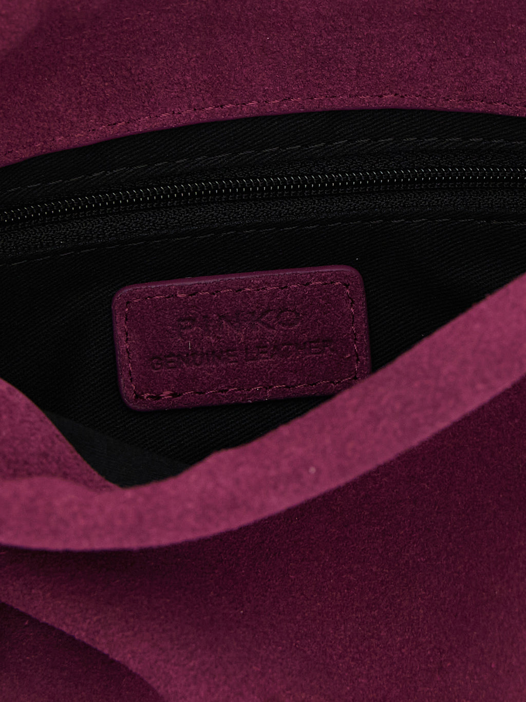 PINKO Purple Lambskin Clutch Bag