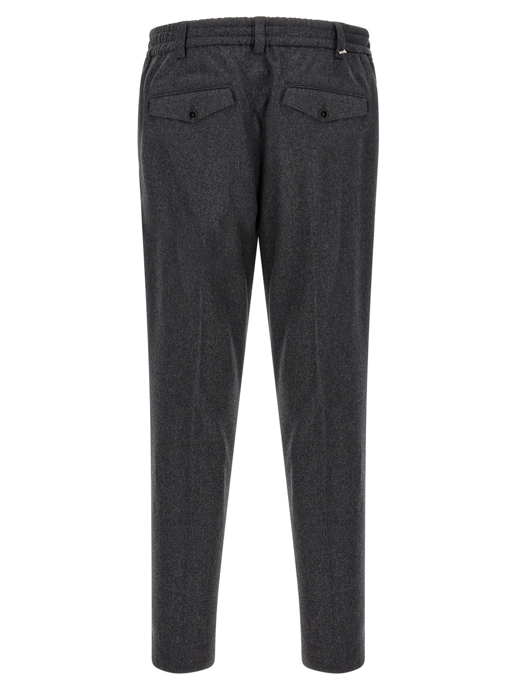 PT Torino Gray Virgin Wool Dress Pants