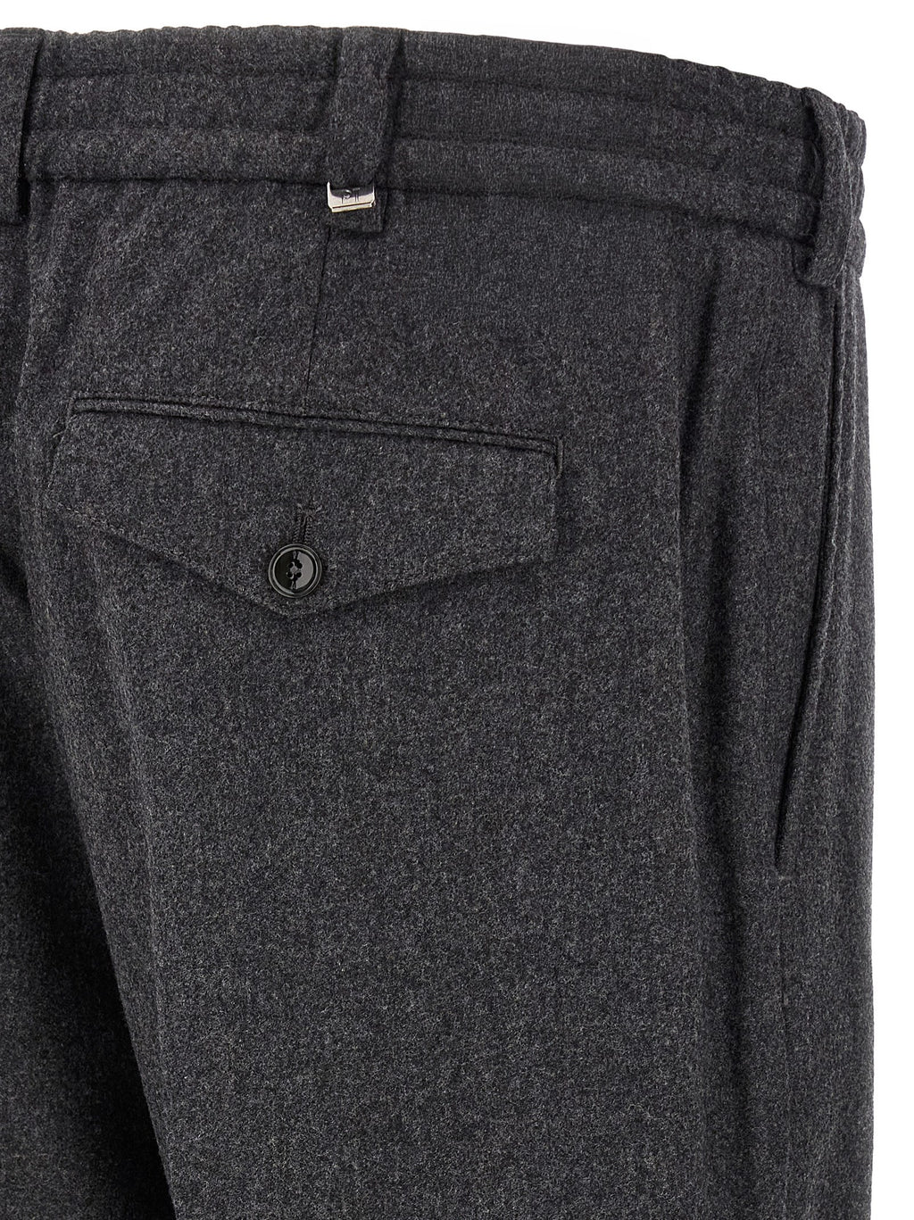 PT Torino Gray Virgin Wool Dress Pants