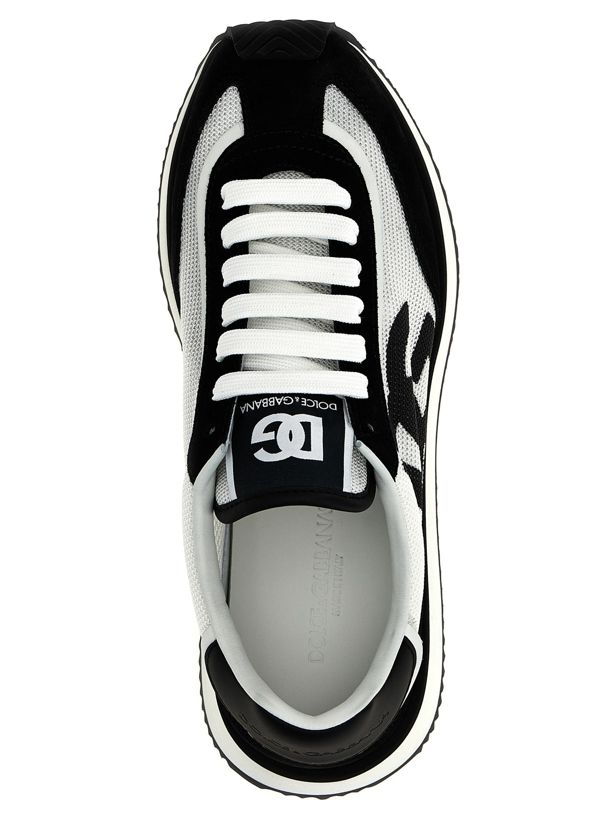 Dolce & Gabbana Bicolor Calfskin Athletic Sneakers