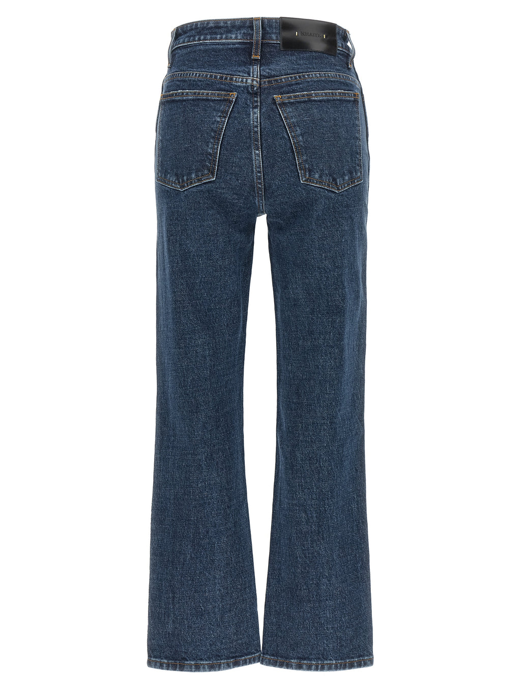 Khaite Blue Cotton Flared Jeans