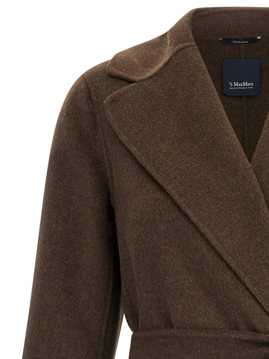 'S Max Mara Brown Virgin Wool Coat