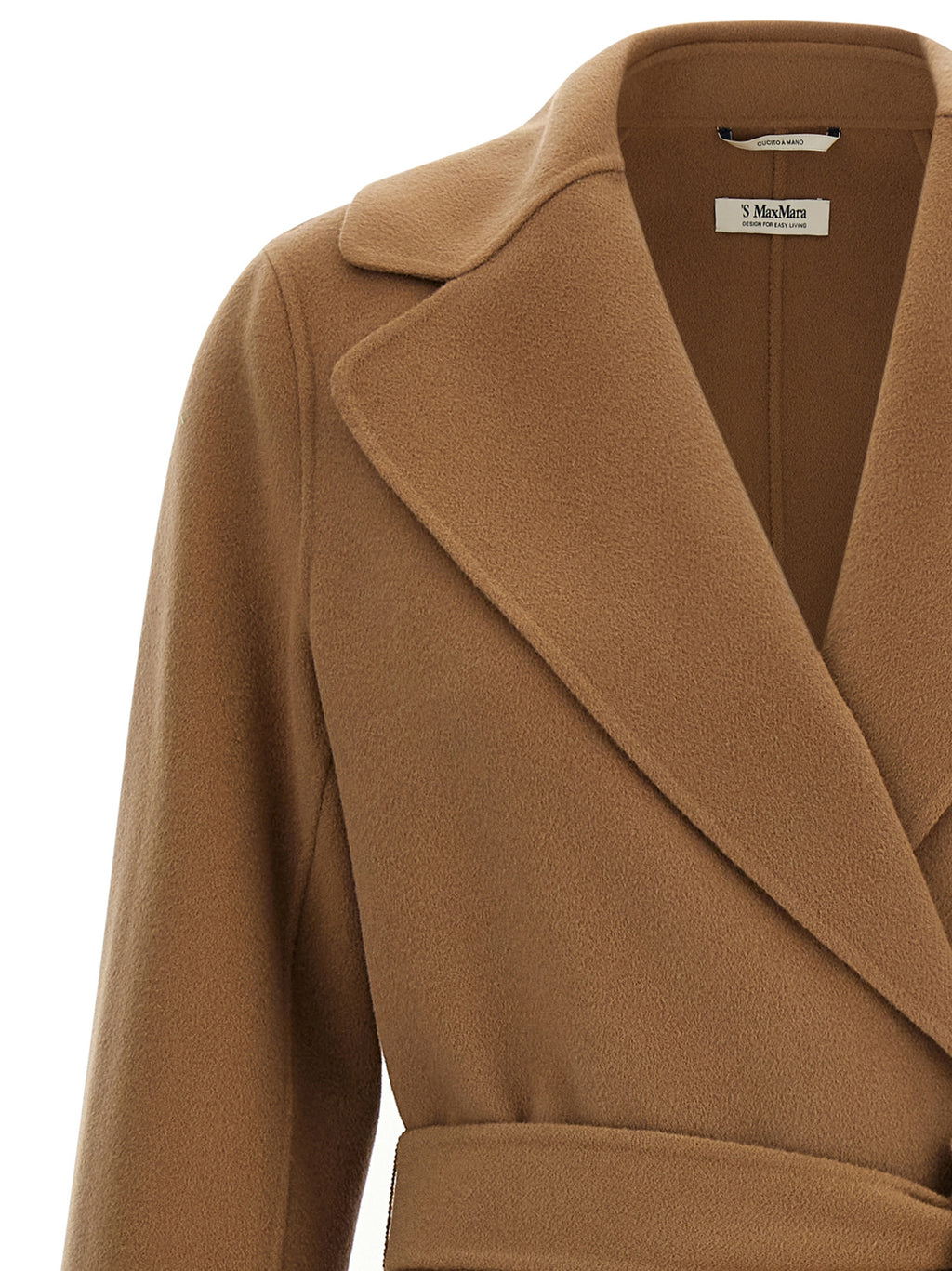 'S Max Mara Beige Wool Coat