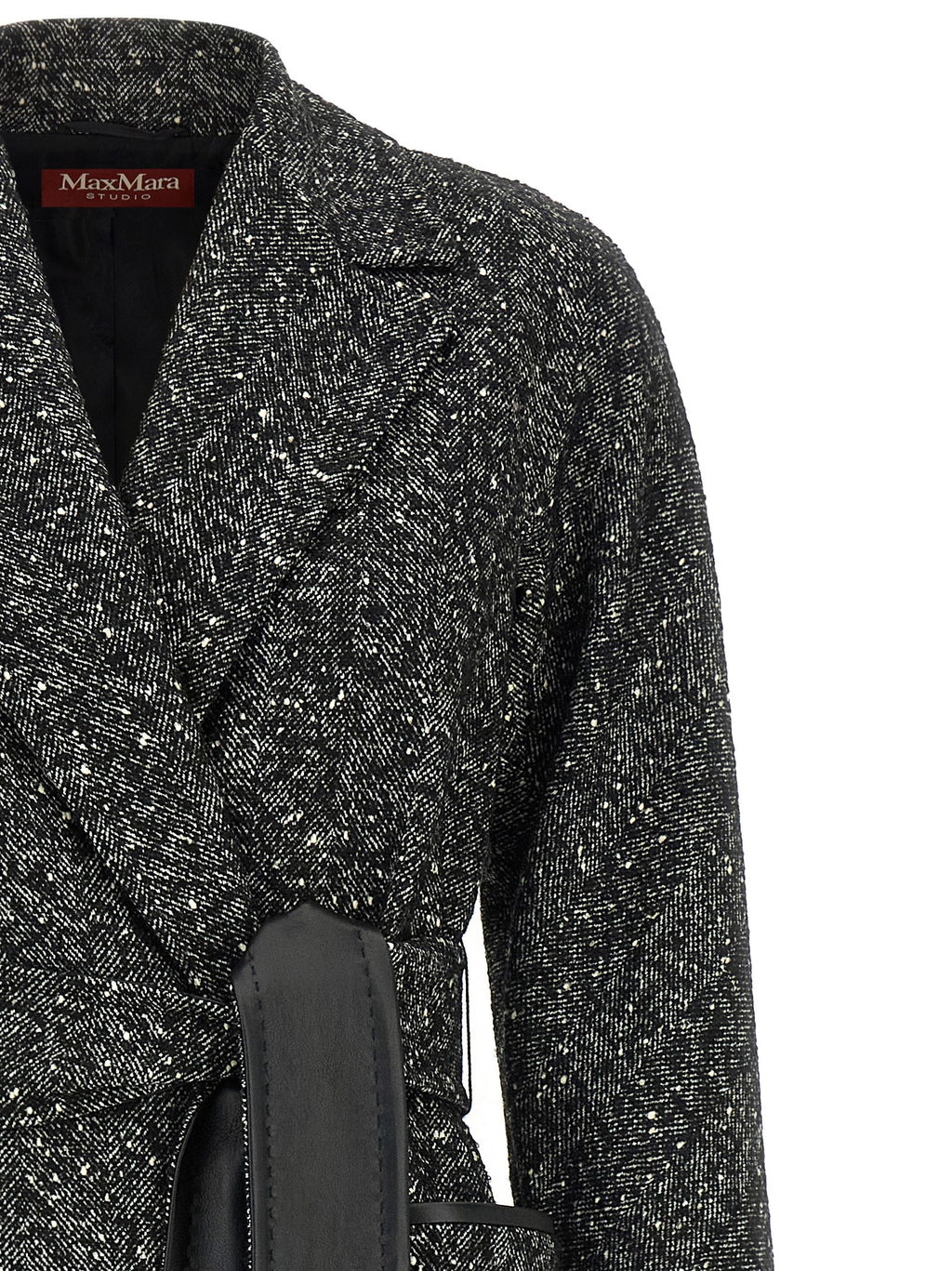Max Mara Bicolor Virgin Wool Coat