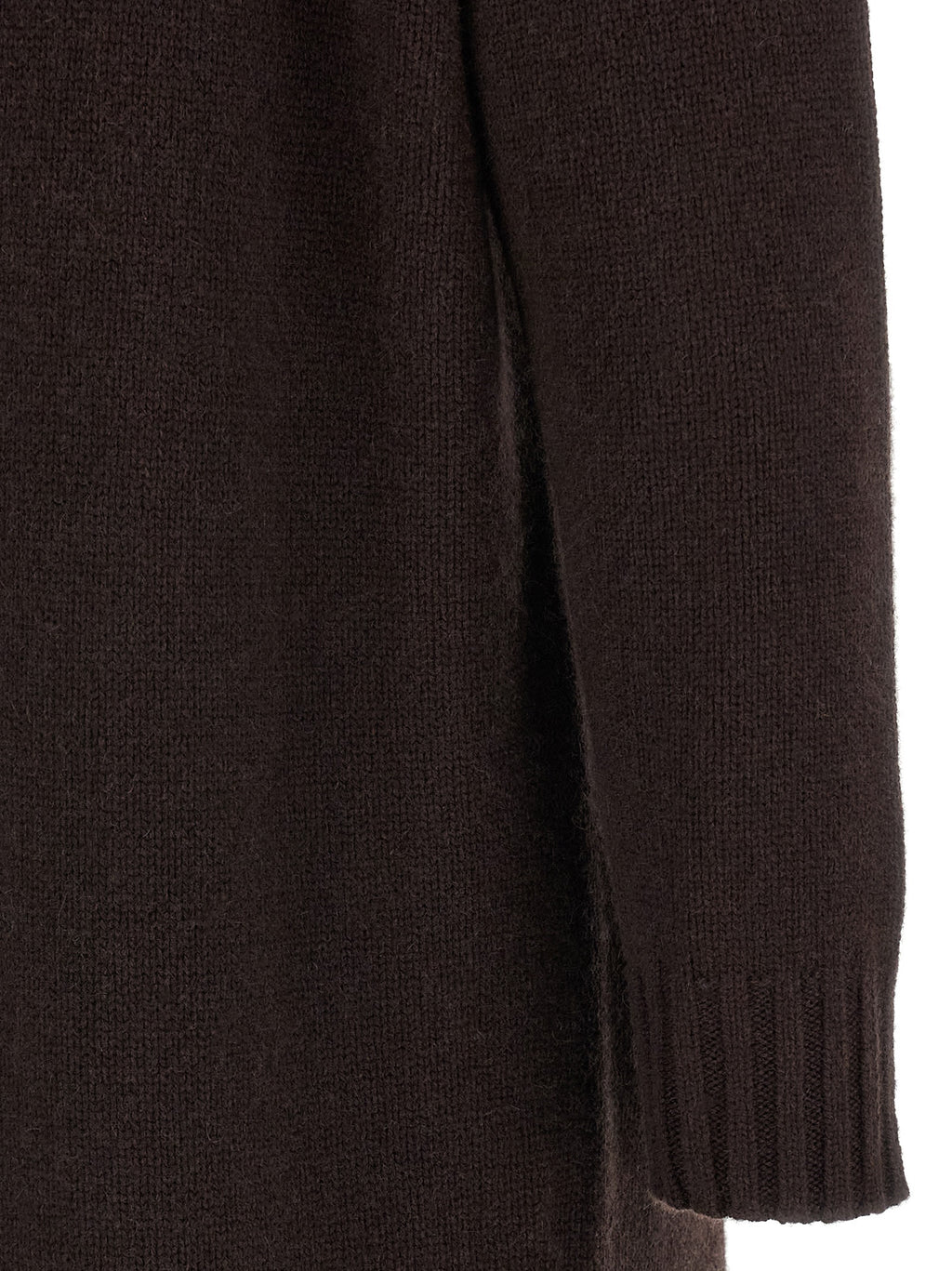 Max Mara Brown Wool Midi Dress