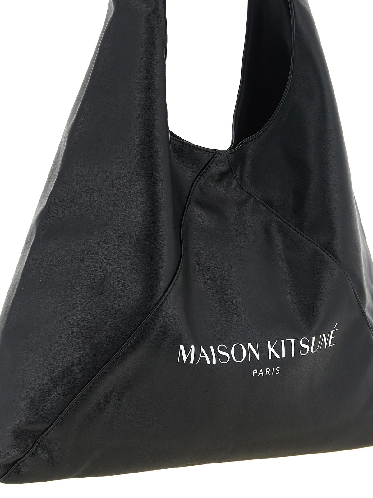 Maison Kitsuné Black Polyethylene Shoulder Bag