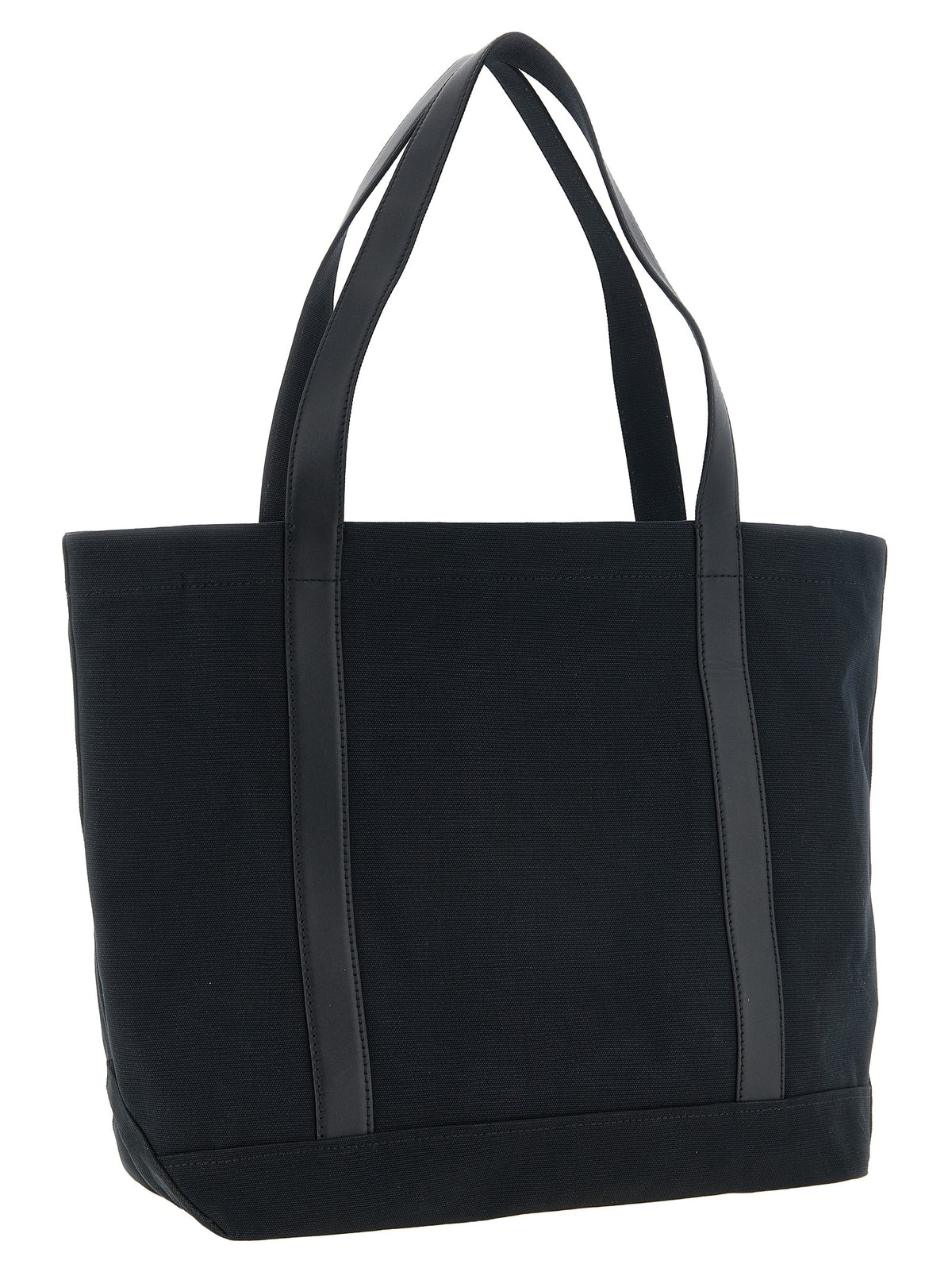 Maison Kitsuné Black Cotton Tote Bag