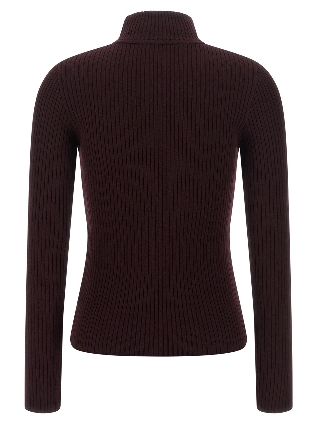 Courrèges Bordeaux Viscose Cardigan