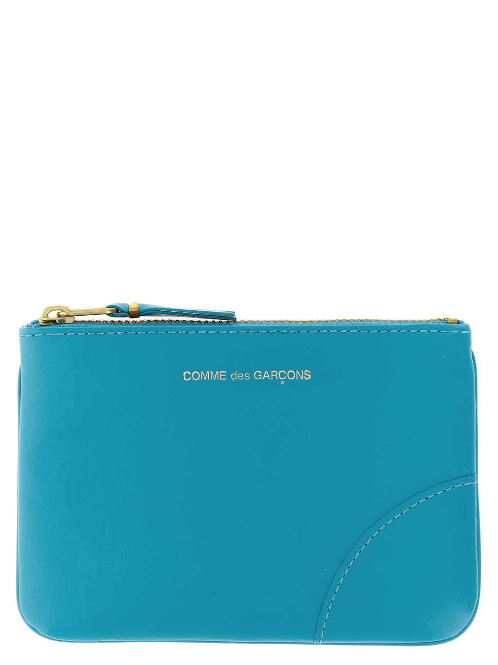 Comme Des Garçons Blue Calfskin Cardholder