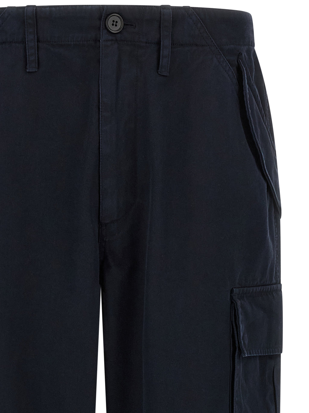 Burberry Blue Cotton Cargo Pants