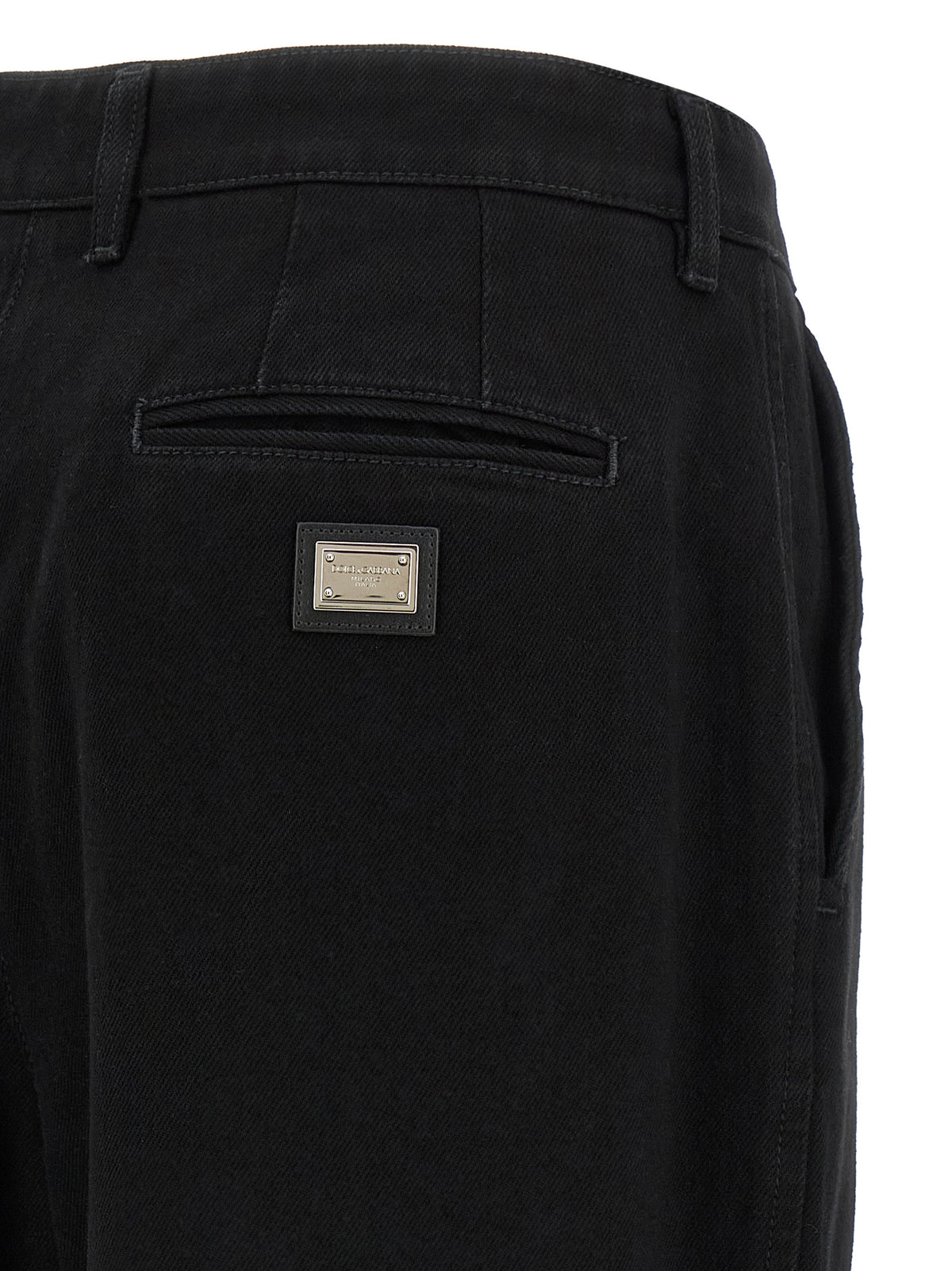 Dolce & Gabbana Black Cotton Jeans Denim