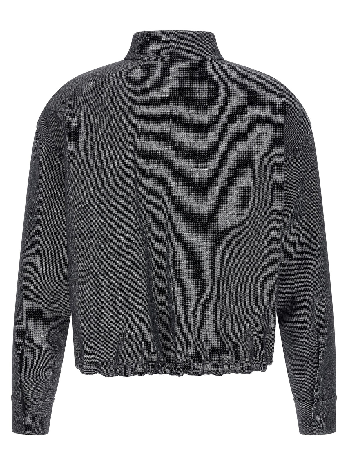 Fendi Blue Linen Denim Jacket