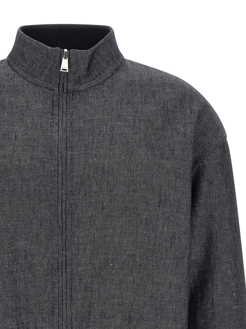 Fendi Blue Linen Denim Jacket