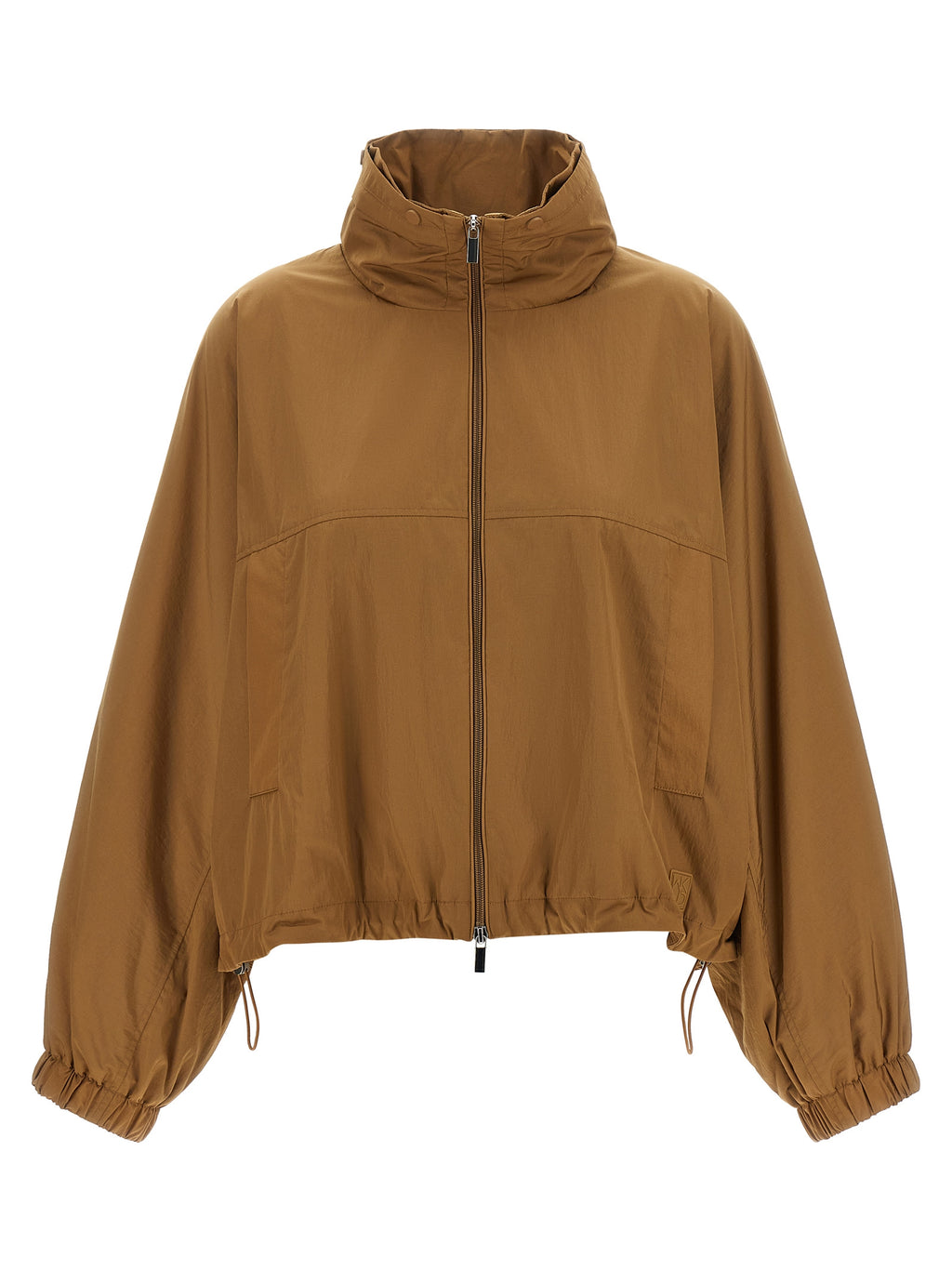 Max Mara Brown Polyamide Full-Length Jacket