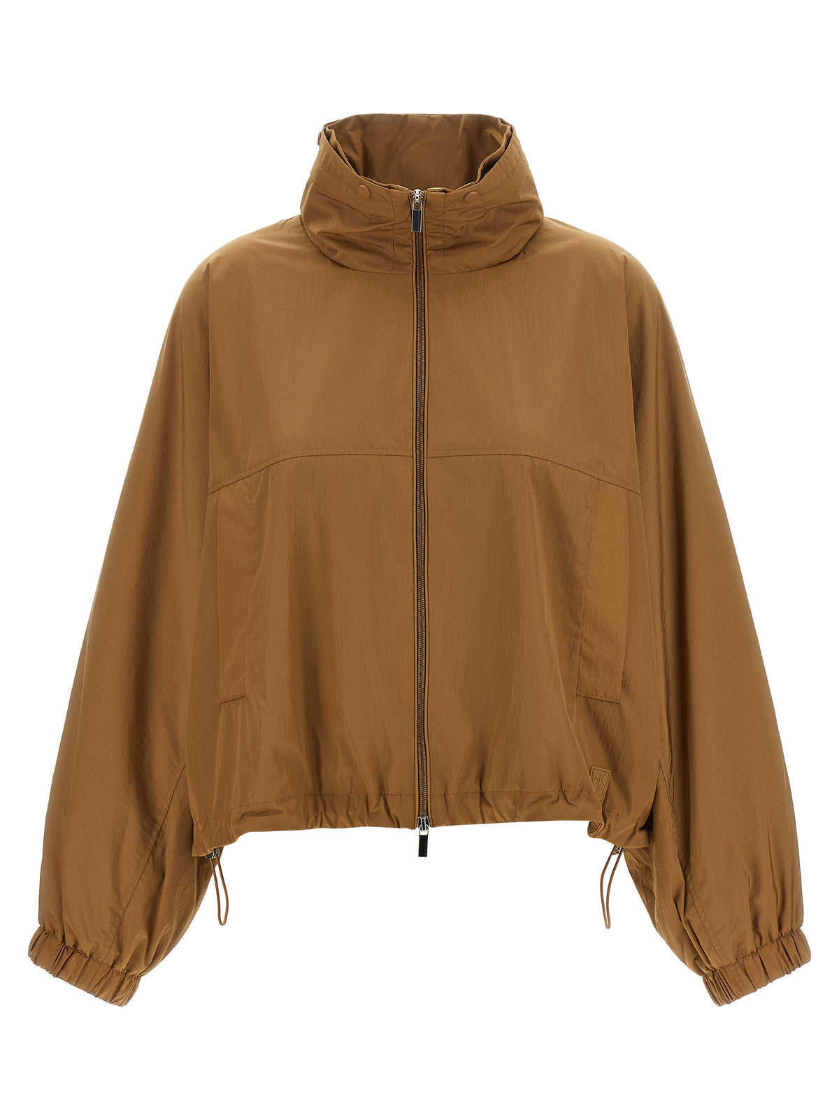 Max Mara Brown Polyamide Full-Length Jacket