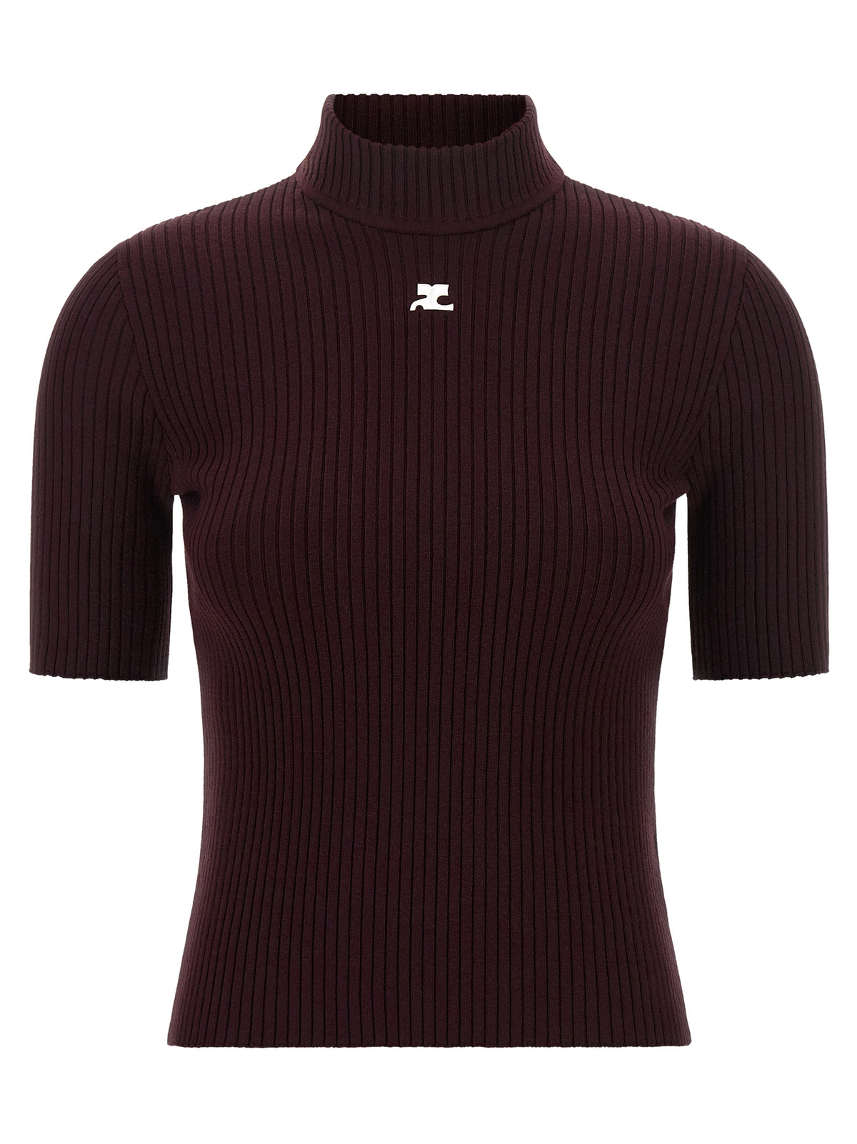 Courrèges Bordeaux Viscose Sweatshirt