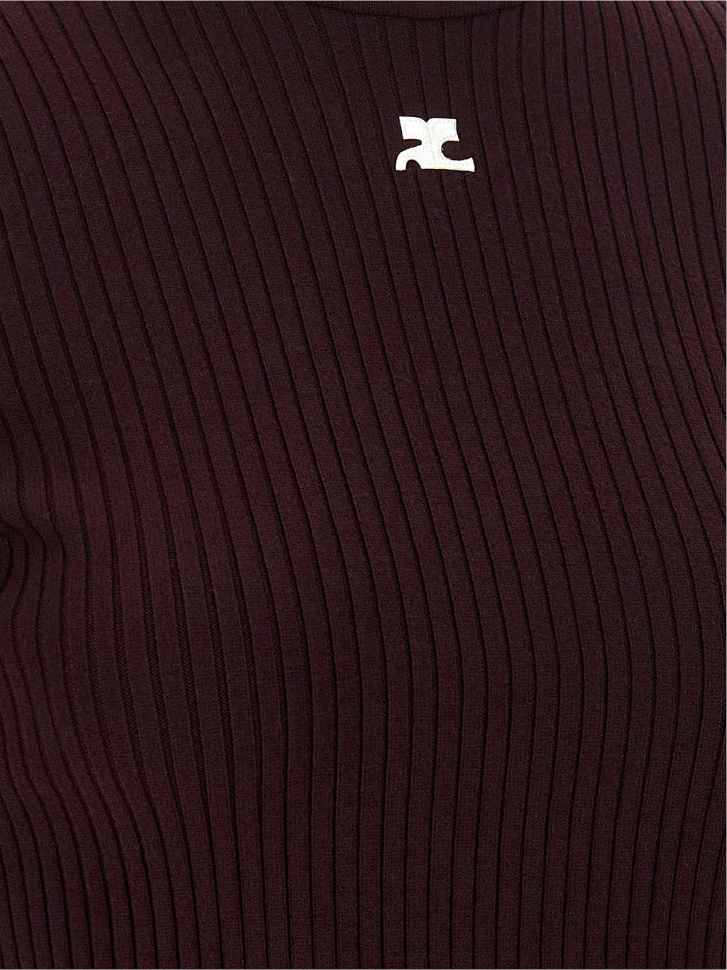 Courrèges Bordeaux Viscose Sweatshirt