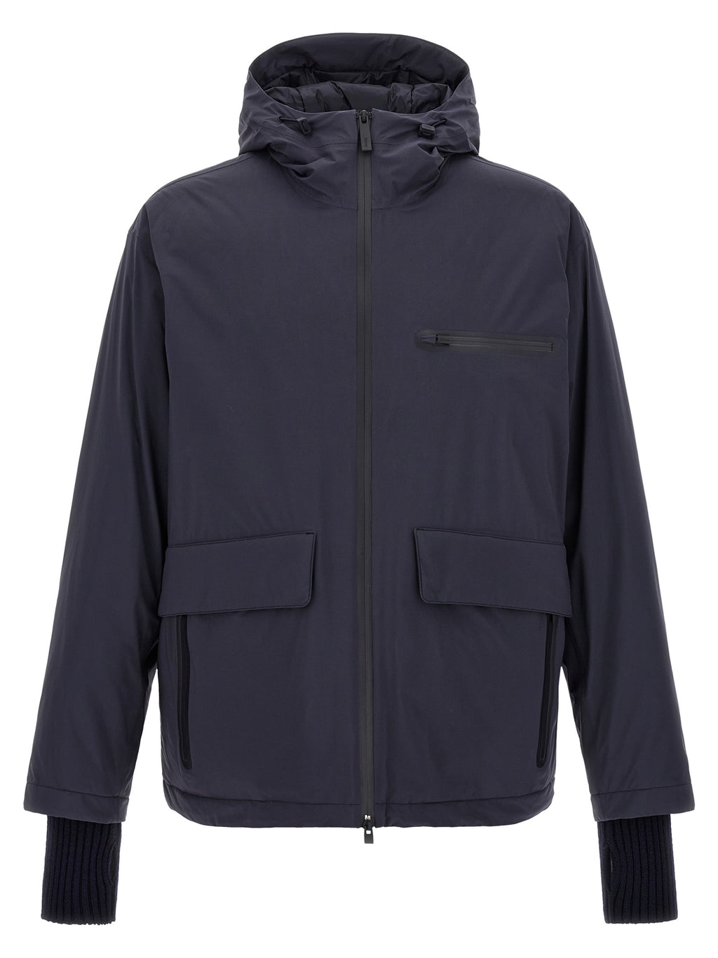 LAMINAR Blue Polyamide Shell Jacket
