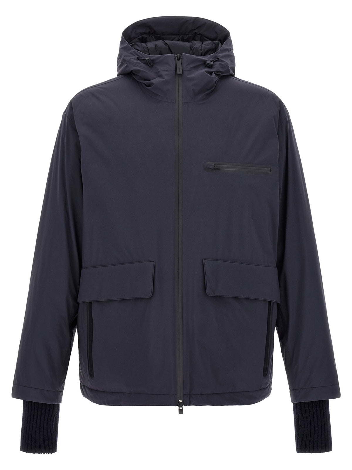 LAMINAR Blue Polyamide Shell Jacket